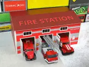 Fire station 1:43 scale Diorama model kit Display decoration Fire department