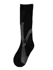 NEW Unisex Compression Socks, Black Gray, Size S/M