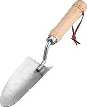 Toyvian Gardening Shovel with Handle Garden Spade Trowel for Planting Digging Transplanting Ergonomic Design with Scale Markings for Accurate Soil Depth Measurement