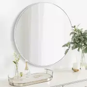 round White Bathroom 30 Inch Mirror,Circle Wall Modern Mirror for Bedroom,Hangin