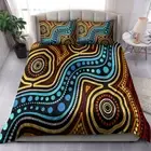 Dot Art River Connection Concept Bedding Aboriginal Doona Duvet Cover Gift Queen