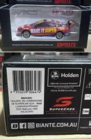 1:64 Holden ZB Commodore LOWNDES/FRASER #888 Supercheap Auto 2022 Bathurst 1000