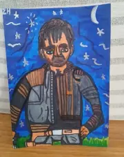 Drawing Cassian Andor Season 2 Diego Luna Rogue One Star Wars Disney Rebel Moon
