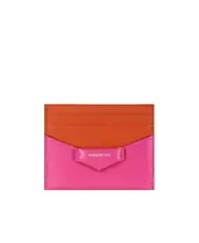 Antigona card holder in Box leather One size Pink