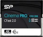 Silicon Power Cinema Pro 512GB CFast 2.0 Memory Card, Up to 530MB/s Read 330MB/s Write, 4K Ultra HD Video Recording for Cinematographer Filmmaker Content Creator