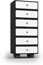 GUAWJRZDP Drawer Chest, Chest of Drawers, Storage Cabinet Wood, Large Storage Space, Sofa Side Cabinet, Drawers Organizer Storage, for Bedroom, Living Room, Closet(6 Drawers Length 50cm)
