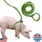 Mini Pig Harness and Leash, Adjustable 8 Feet Long Rope for Small to Medium P
