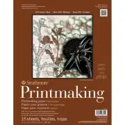 Strathmore Printmaking Paper Pad 11"X14"-15 Sheets 62433110