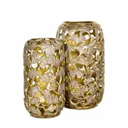 SSH COLLECTION Jali 39. 5cm Tall Vase - Gold