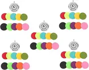 Hoement Aroma Diffuser Charm Pendant Necklace for DIY Jewelry Elegant Hollow Design for Essential Oils Perfume Unique Present for Friends Loved Ones
