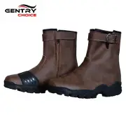 RIDERACT® Motorcycle Riding Boots Digger Men Waterproof Motorbike Leather Shoes