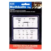 Twin Pack Mothballs Non-Toxic Cage 70G Moths Silverfish Bedroom Office Storage