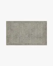 90' x 150' | Machine Washable Runner Rug | Kid & Pet Friendly | Indoor Rug | Frances Stone Grey Rug | Ruggable
