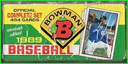 Bowman 1989 Baseball Card Complete Set