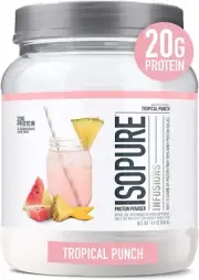 INFUSIONS, Refreshingly Light Fruit Flavored Whey Protein Isolate Powder, “Shake