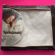 Vintage Twin Flat Sheet White Wondercale Springmaid Queen anne's lace New Rare