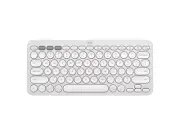 Logitech PEBBLE KEYS 2 K380S Slim, Minimalist Bluetooth Wireless Keyboard, White