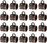 PATIKIL 100Pcs Bail Beads Charm, Loose Spacer Pendants Bulk Copper Tone