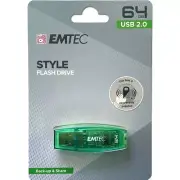 Emtec 64GB C410 USB 2.0 Style Flash Drive Memory Stick ECMMD64GC410WW