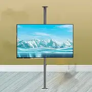 TV Table LCD TV Frame Floor Stand - 360 Degree TV Floor Stand, TV Ceiling Mount Adjustable Bracket, Fits 32-75inch LED Screen Display, TV Floor Stand, Up to 110 Lbs, Partition Wall Rotating Rack