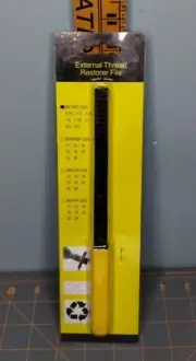 External Thread Restorer Square File Metric Size Yellow .75 - 3.0 - New