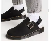Dr. Martens Jorge II Faux Fur Lined Suede Slingback Mules MSRP$180 WARM & COMFY