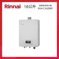 在飛比找PChome24h購物優惠-Rinnai 林內 16L 強制排氣熱水器 RUA-C162