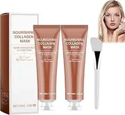 Baby Collagen Mask, Collagen Night Wrapping Mask, Lifting Peel Off for Pores Tightening, Lightening Reduces Sagging & Dullness, Skin Elasticity Care, Overnight Collagen Mask (2pcs)