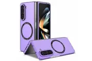 For Samsung Galaxy Z Fold 5 Magsafe Magnetic Wireless Charging Shockproof Case Cover (Purple)