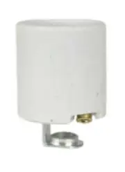 6-PACK Medium Base E26~ 1/4" IPS ~Hickey PORCELAIN Socket ~ADL D82