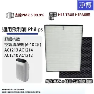 Philips 飛利浦 適用舒眠抗敏空氣清淨機AC1213 AC1212 AC1215 AC1216 AC1210濾網