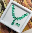 Natural Emerald Pear Cut Lot 5x4mm 3.85 Carat Bright Green Loose Zambian Emerald