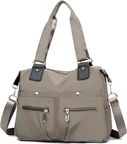 [HAN-LBG] Large Handbags for Women, Casual Multi Pocket Tote Bag With Adjustable Straps Ladies Work Bags for Women Waterproof Shoulder Bag for Travel Gym Work Beach Shopping