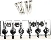 TOYANDONA Classical Guitar Metal Locking Nut Zinc Alloy 42mm Headless String Lock Guitar Accessory