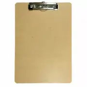 1 Hardboard Clipboard Office Low Profile Clip Board Letter Paper Standard A4