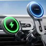 LISEN for 15W MagSafe Car Mount Charger iPhone 16 Wireless Car Charger Magnetic Car Phone Holder Mount Car Phone Mount Charger Vent Fit for iPhone 16 15 Pro Max 14 13 12 MagSafe Cases