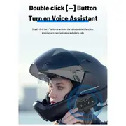 New Motorcycle Helmet Bluetooth Headset Waterproof Headset Noise Reduction Wireless Hands-Free Ip67 Waterproof Black