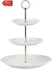 Maxwell & Williams White Basics 3 Tiered Cake Stand Gift Boxed