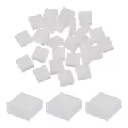 25pcs USB Type A Port Plugs Covers Caps Anti Dust for USB Male End White