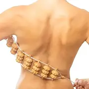 Tuuli Accessories Back Massage Muscle Roller Tool Massager Wooden 47.2 inches (15.7 x 2.8 inches Rolling Surface)