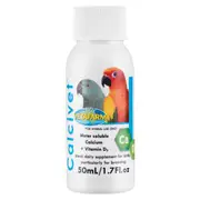 Vetafarm Calcivet Calcium Vitamin D3 Pet Bird Supplement 50ml