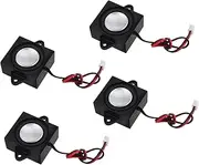 ETHZZLE 4pcs Portable External Speakers for Desktop Computer Sound Amplified Speaker with Versatile Connectivity for Music Playback Durable High Volume Performance