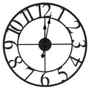 Tempus 60cm Metal Wall Clock - Classic Black