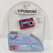 Polaroid a520 5.0MP Digital Camera – Pink, 4X Zoom, SD Compatible -New In Pack