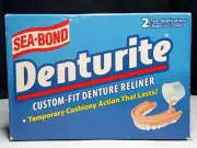 VTG Denturite CUSTOM FIT DENTURE RELINER (NEW IN BOX TWO APPLICATION HTF GREAT