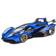 Catzon Pull Back Model Car 1:22 Scale with Light & Sound Great Gift for Men-Blue