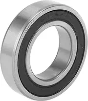 X AUTOHAUX 60/32DDU Deep Groove Ball Bearings P0 32x58x13mm Lubricated Bearings Double Rubber Seal Black Silver Tone Scooter Skateboard Wheel