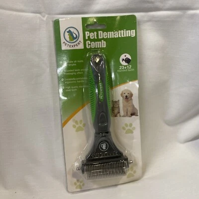 pet dematting comb 12 Teeth On One Side And 23 Teeth On The Other Side New