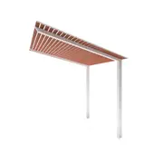 Exterior Life 6.0m Hollywood Pearl White/Wild Olive Pergola
