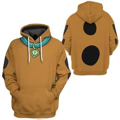 Scooby Doo Skin Fur Cosplay Costume Halloween Christmas Hoodie 3D Printed